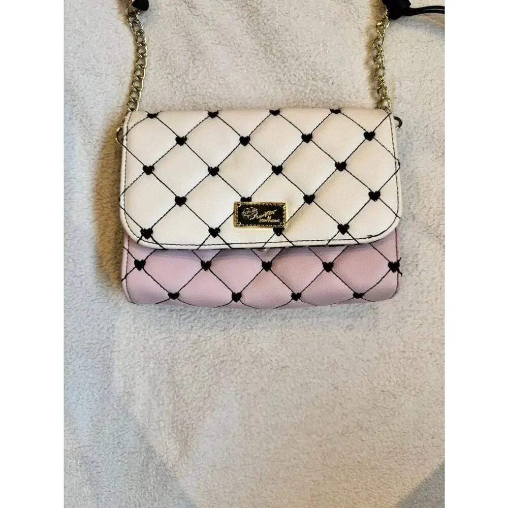 Luv Betsey by Betsey Johnson Quilted Crossbody Bag with Detachable Coin Pouch